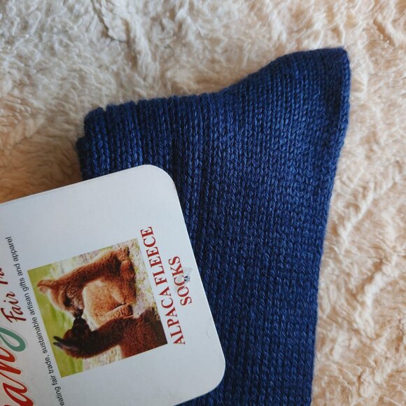 ALPACA Unisex Soft Socks Antimicrobial Temp Adjusting Partially Handmade NWT - Picture 7 of 7